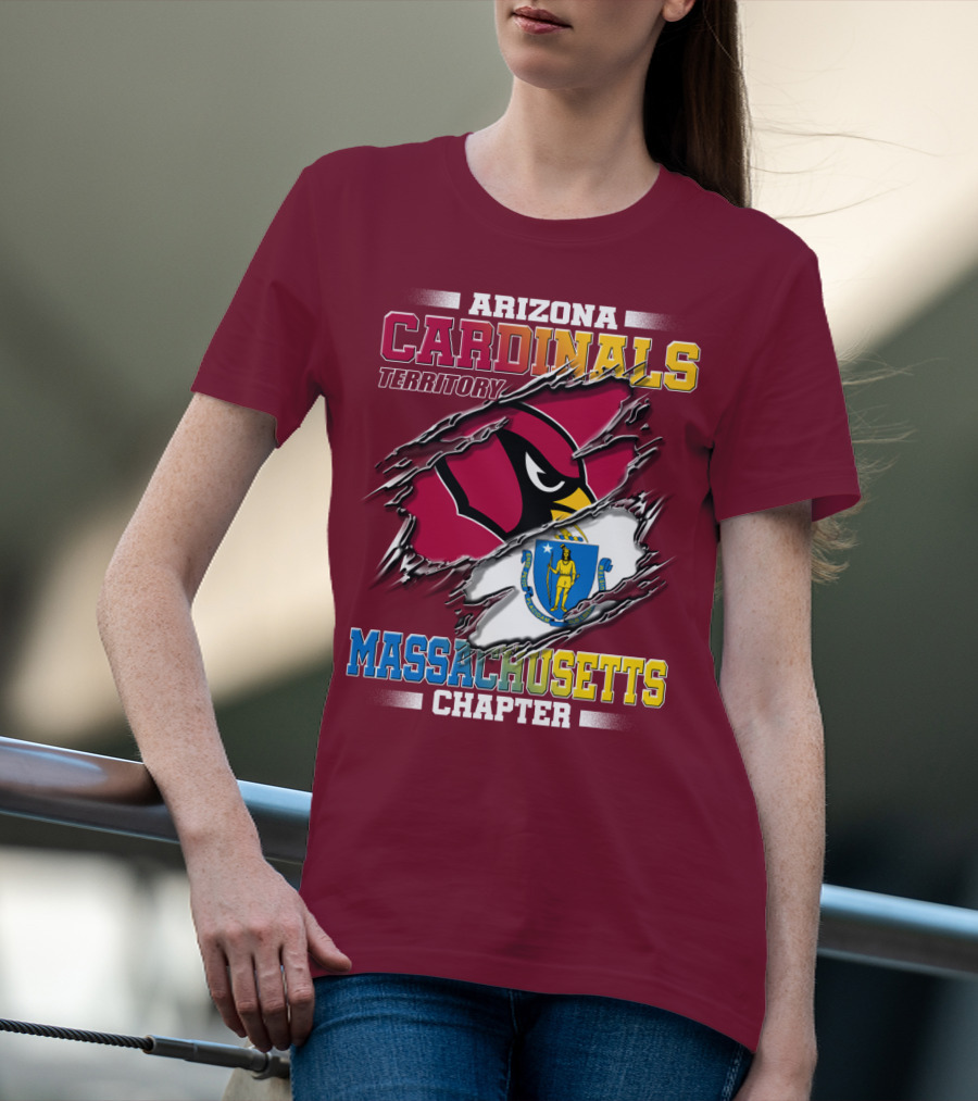 Arizona Cardinals Territory Massachusetts Chapter T-Shirt