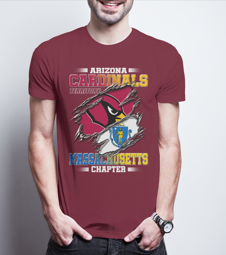 Arizona Cardinals Territory Massachusetts Chapter T-Shirt