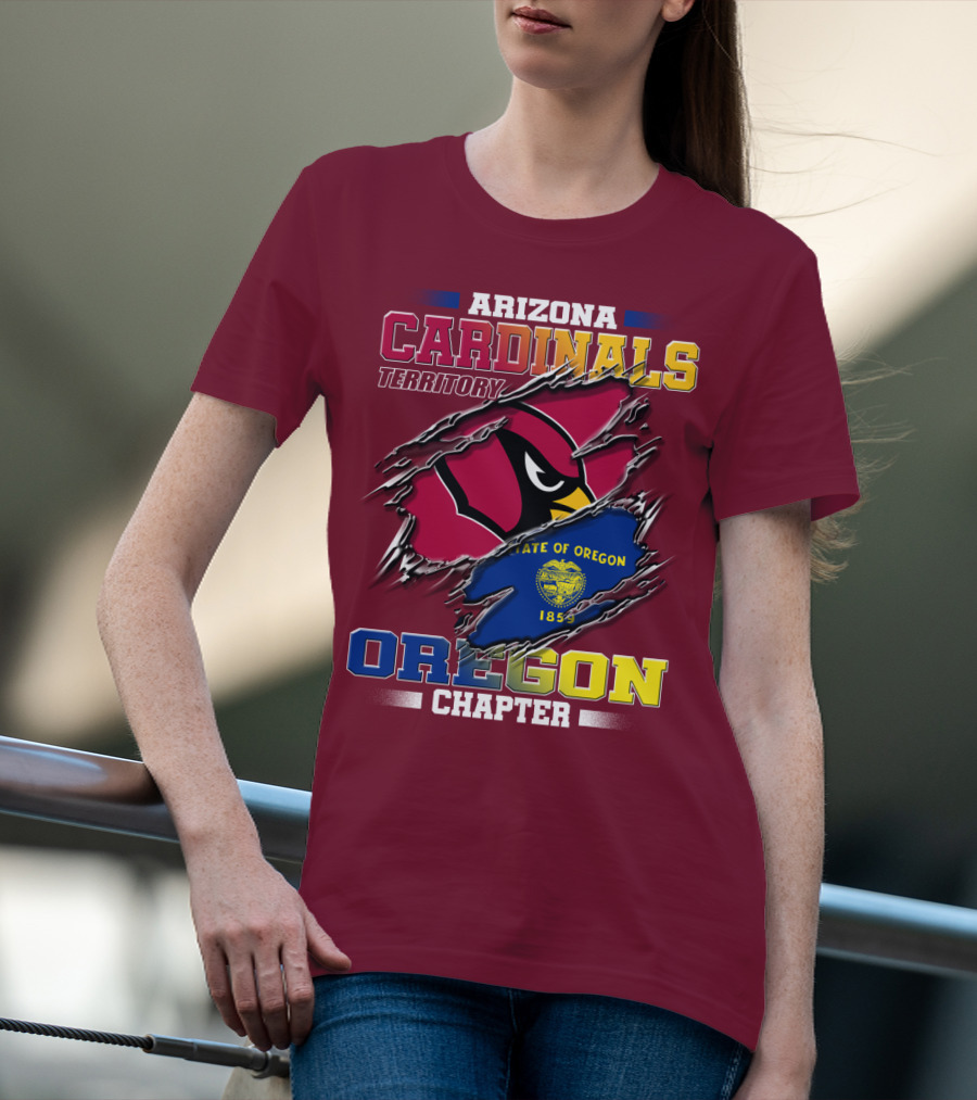 Arizona Cardinals Territory Oregon Chapter State Of Oregon 1859 T-Shirt