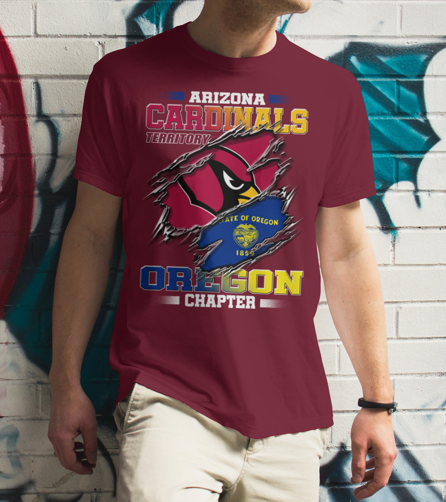 Arizona Cardinals Territory Oregon Chapter State Of Oregon 1859 T-Shirt