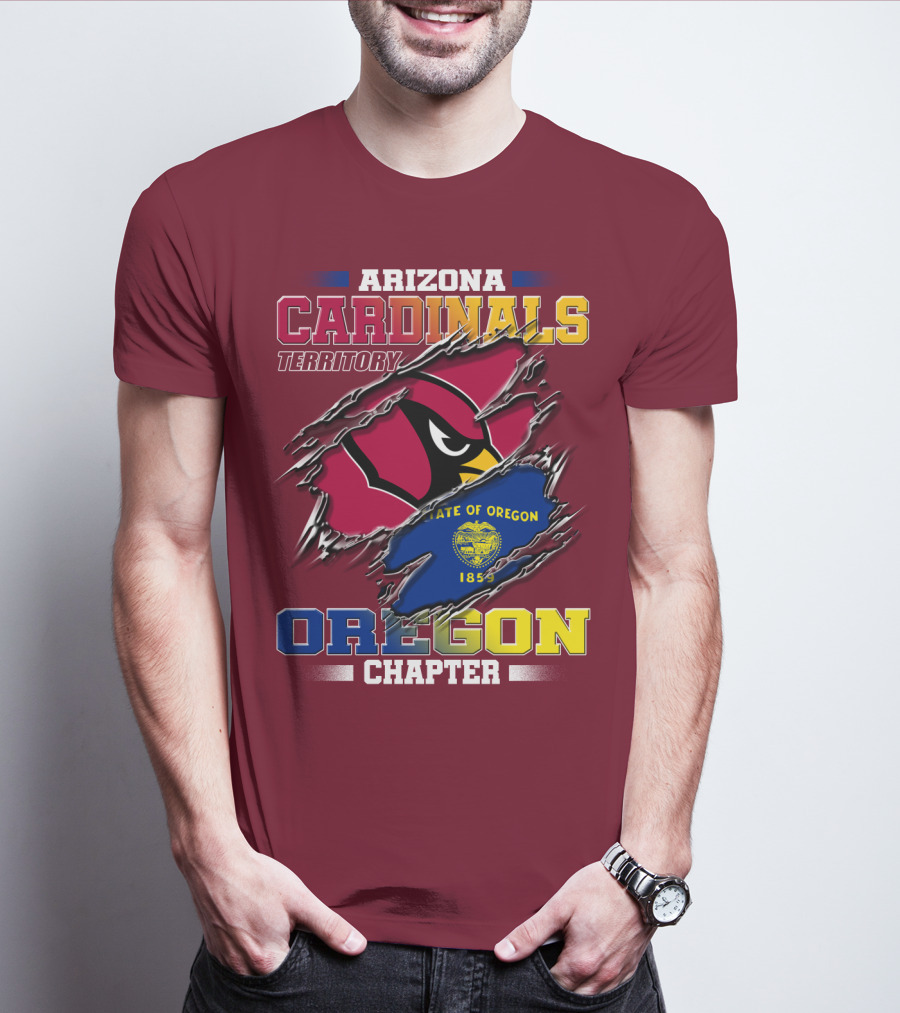 Arizona Cardinals Territory Oregon Chapter State Of Oregon 1859 T-Shirt
