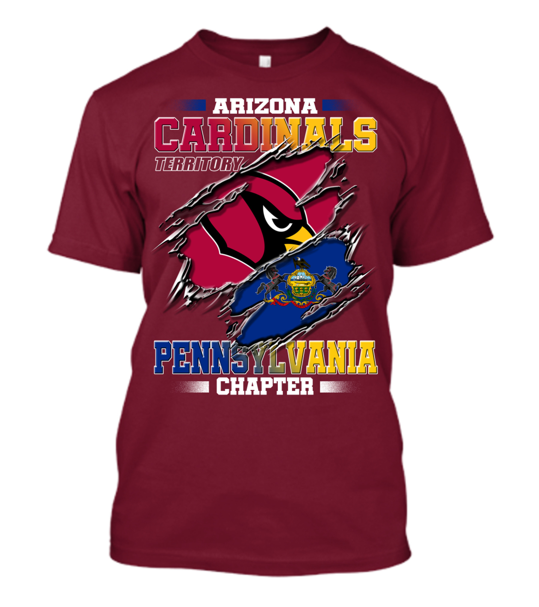 Arizona Cardinals Territory Pennsylvania Chapter T-Shirt