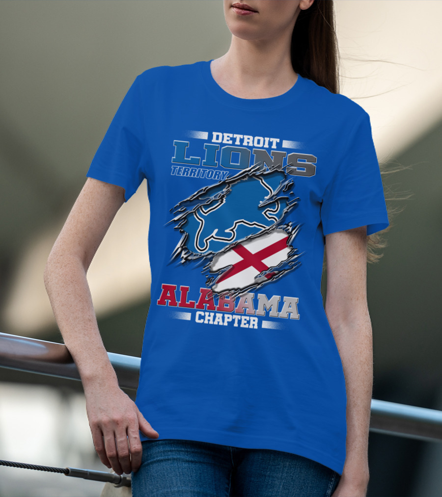 Detroit Lions Territory Alabama Chapter T-Shirt