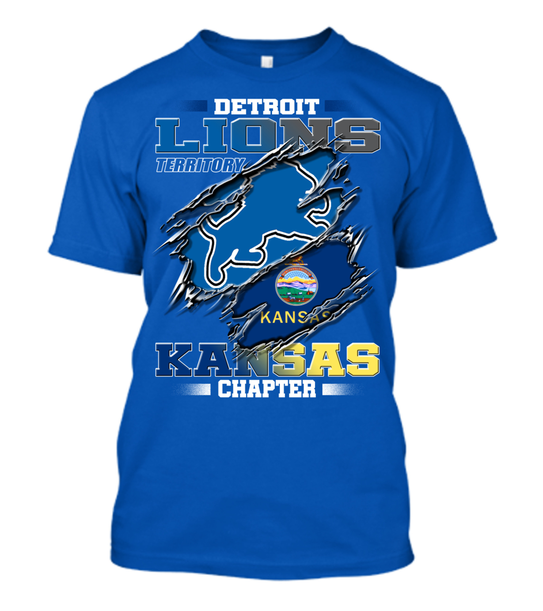 Detroit Lions Territory Kansas Chapter T-Shirt