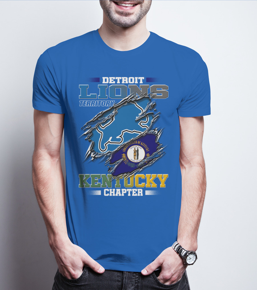 Detroit Lions Territory Kentucky Chapter Commonwealth Of Kentucky T-Shirt