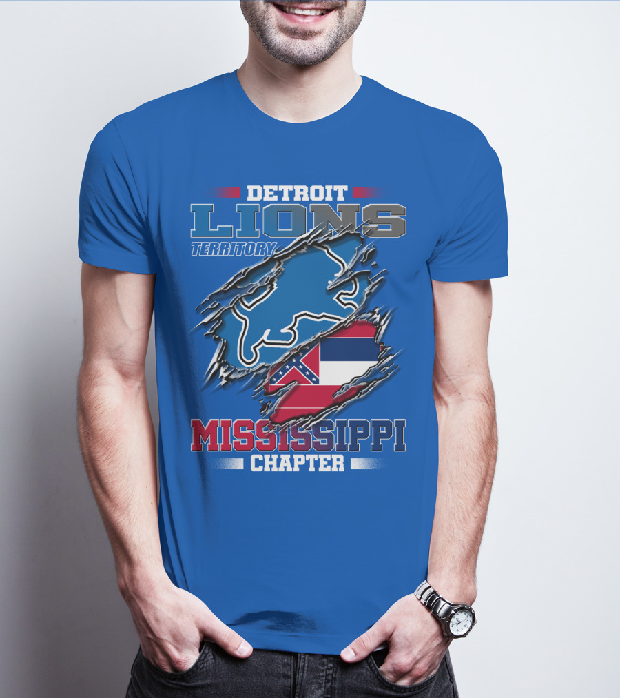 Detroit Lions Territory Mississippi Chapter T-Shirt