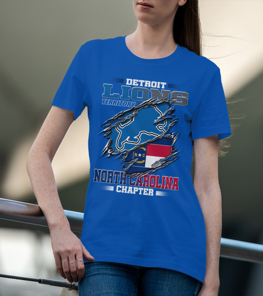 Detroit Lions Territory North Carolina Chapter T-Shirt