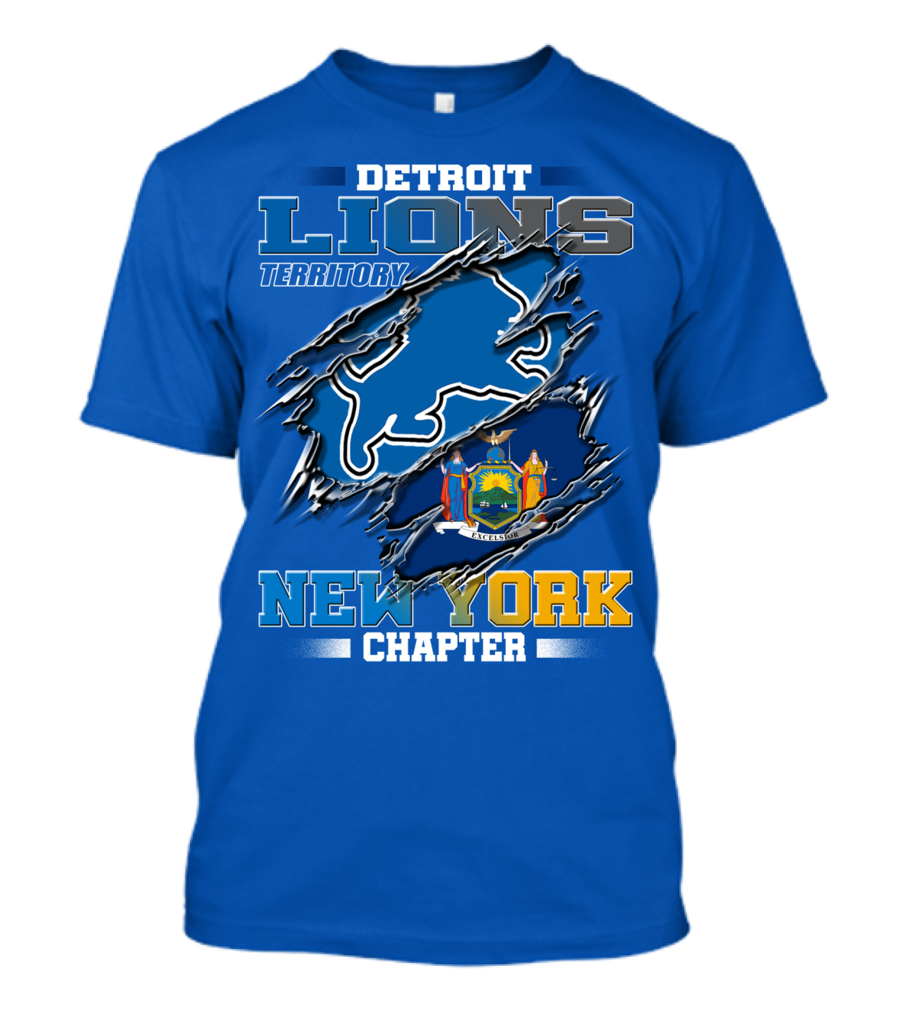 Detroit Lions Territory New York Chapter T-Shirt