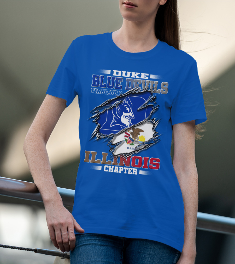 Duke Blue Devils Territory Illinois Chapter T-Shirt