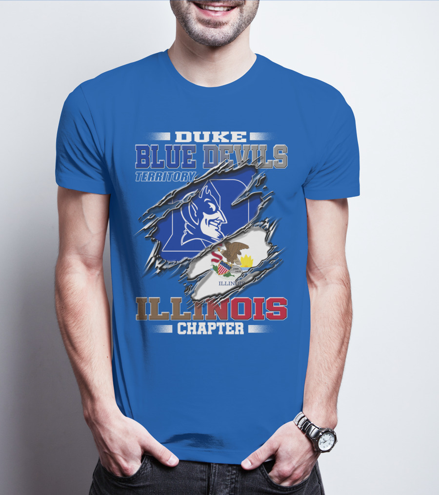 Duke Blue Devils Territory Illinois Chapter T-Shirt