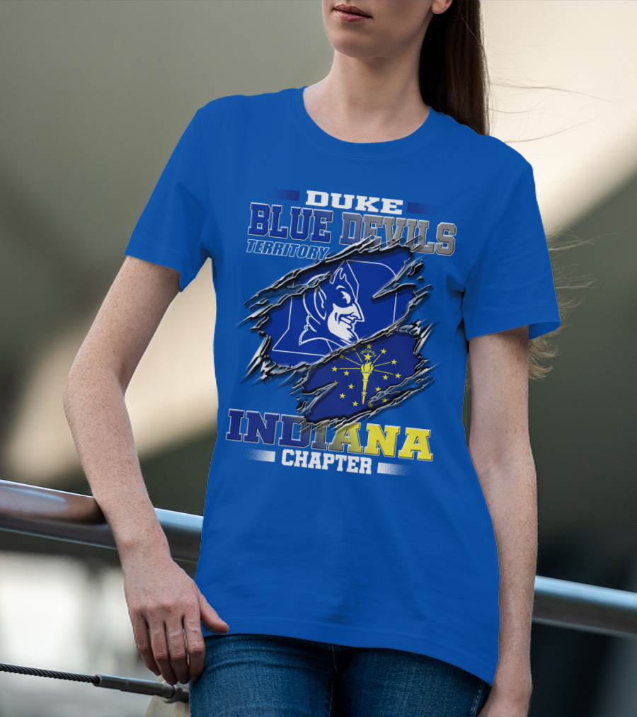 Duke Blue Devils Territory Indiana Chapter T-Shirt