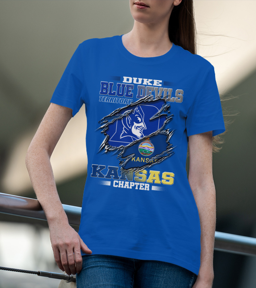 Duke Blue Devils Territory Kansas Chapter T-Shirt