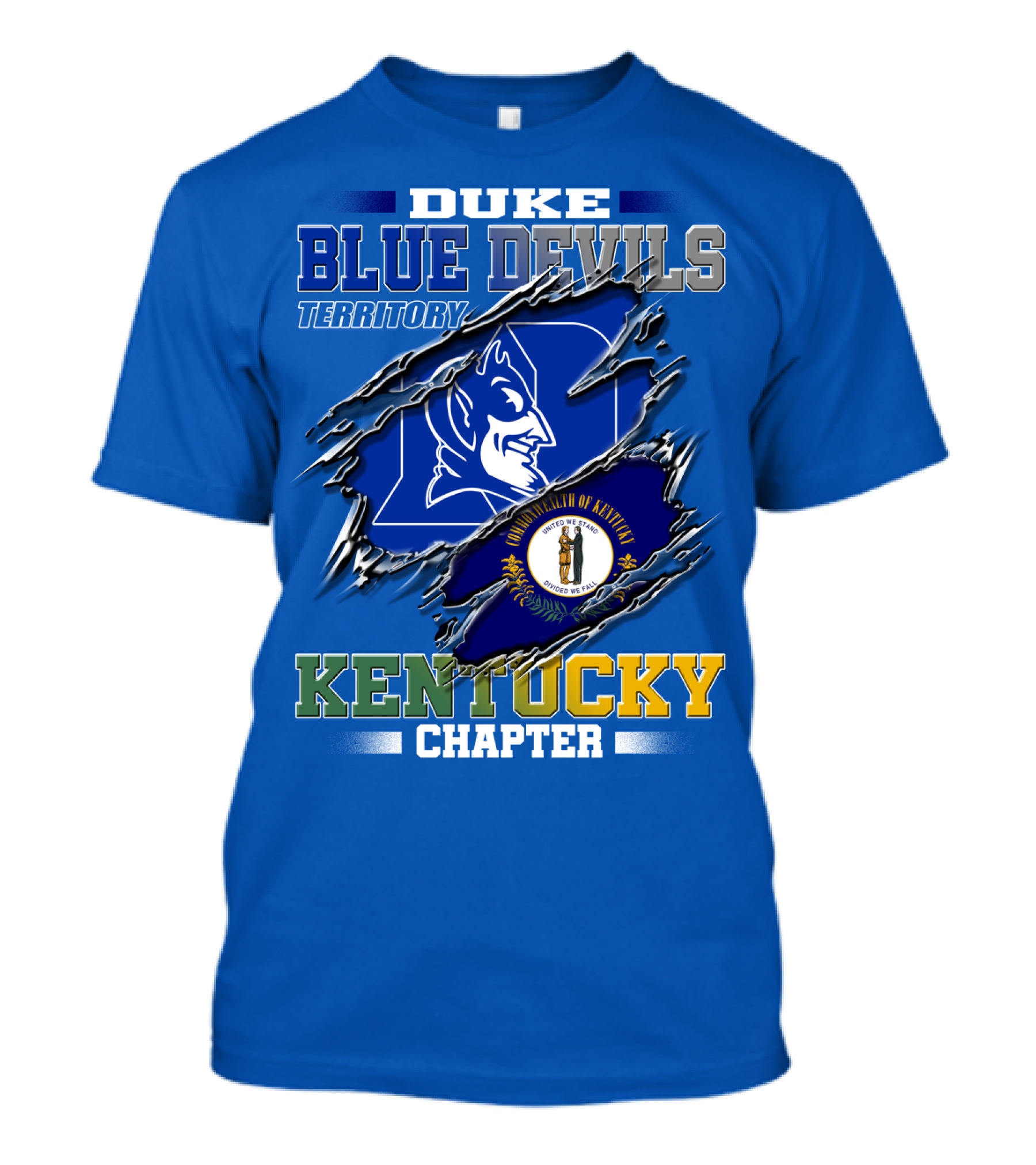 Duke Blue Devils Territory Kentucky Chapter T-Shirt