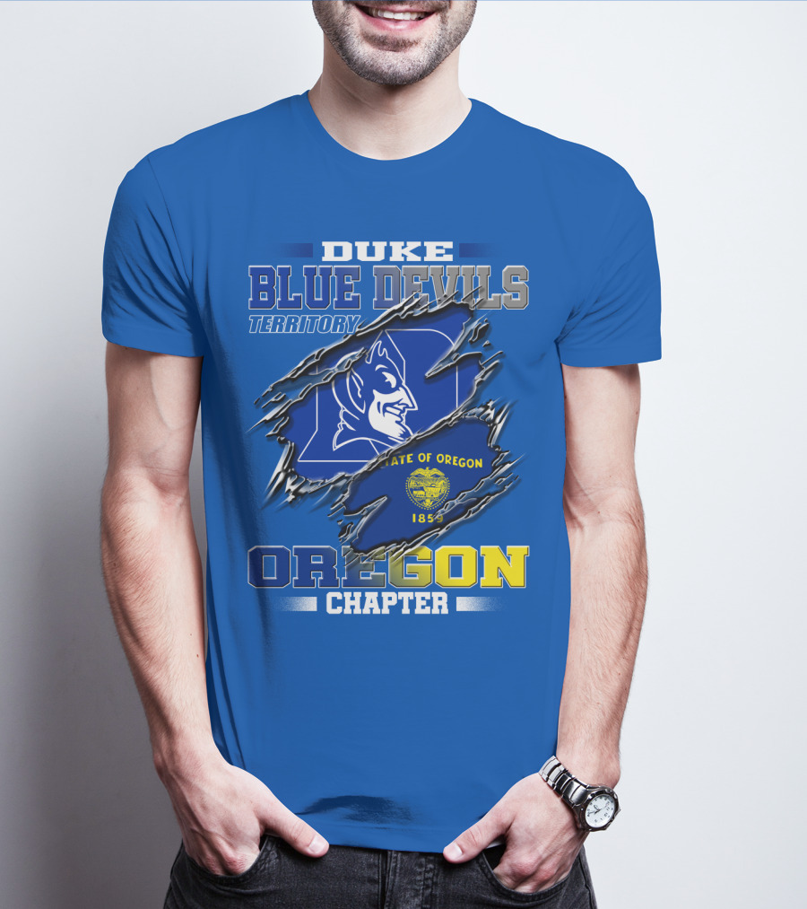 DUKE BLUE DEVILS TERRITORY OREGON CHAPTER STATE OF OREGON 1859 T-Shirt