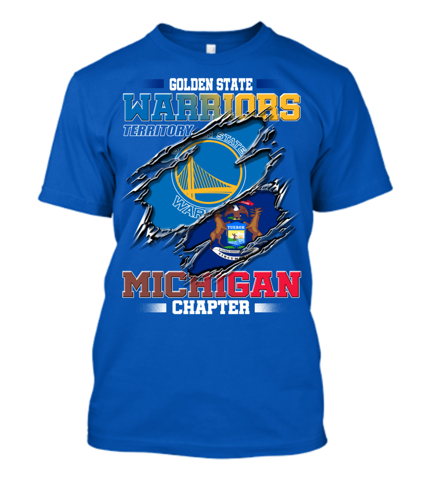 Golden State Warriors Territory Michigan Chapter T-Shirt