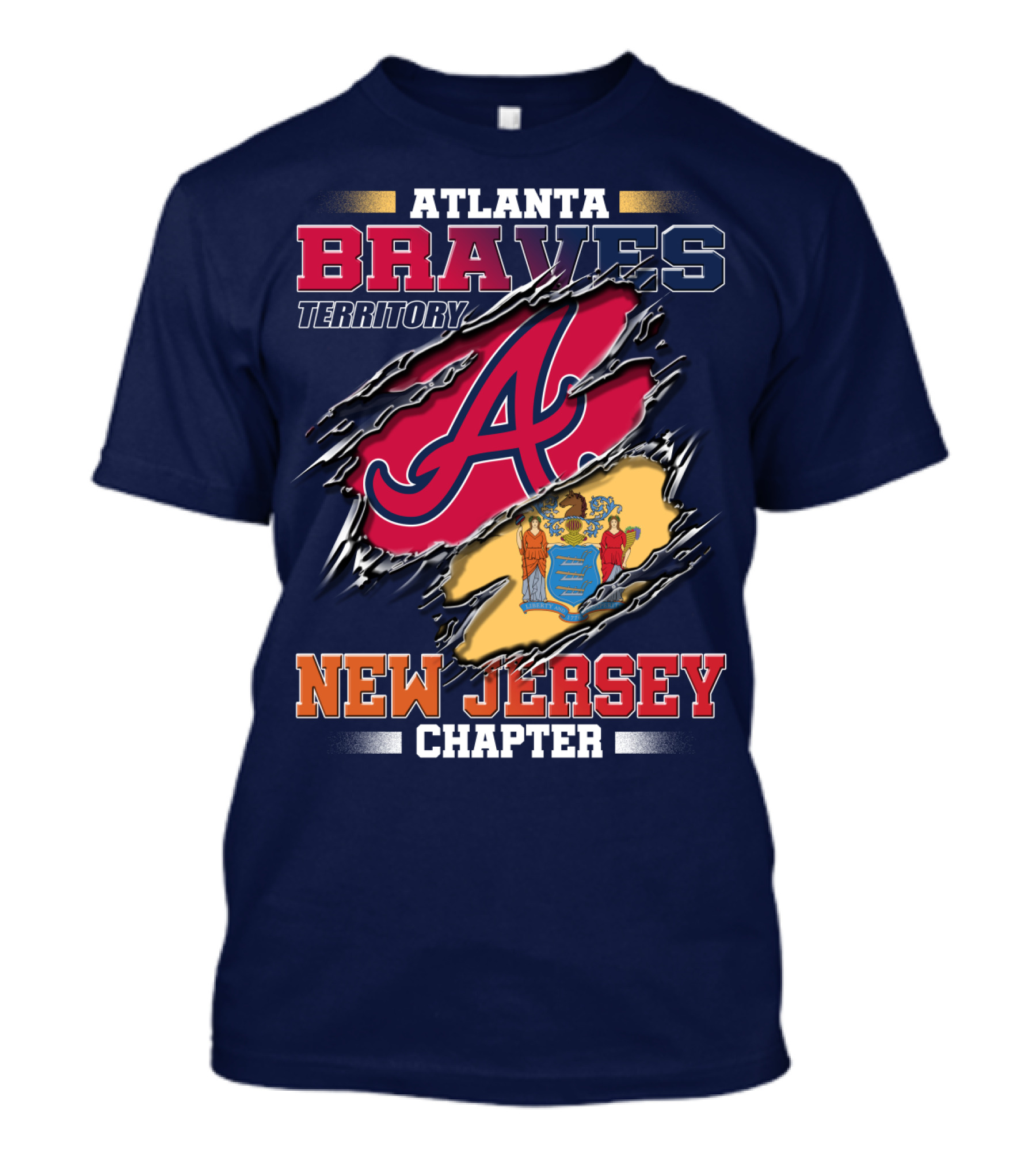 Atlanta Braves Territory New Jersey Chapter T-Shirt