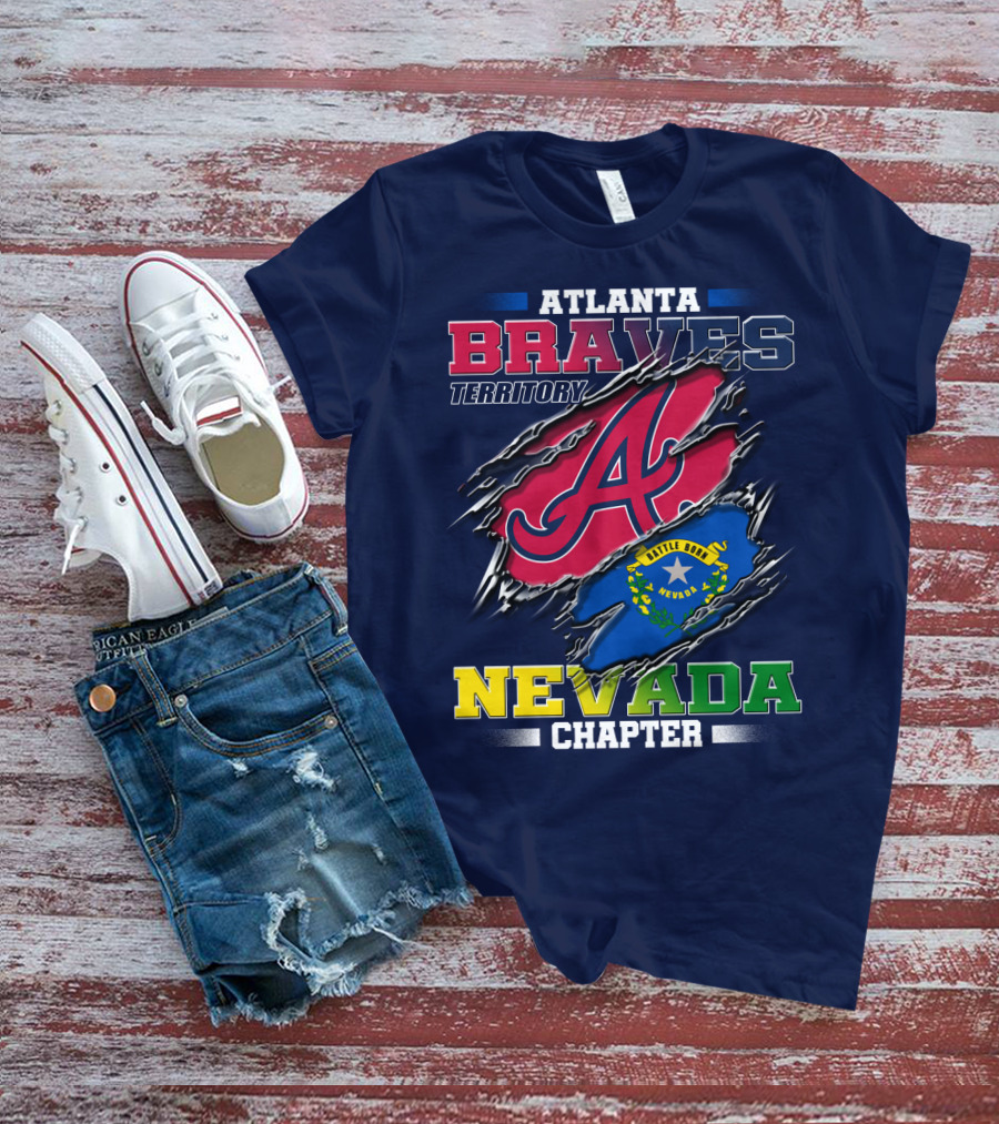 Atlanta Braves Territory Nevada Chapter Battle Born T-Shirt