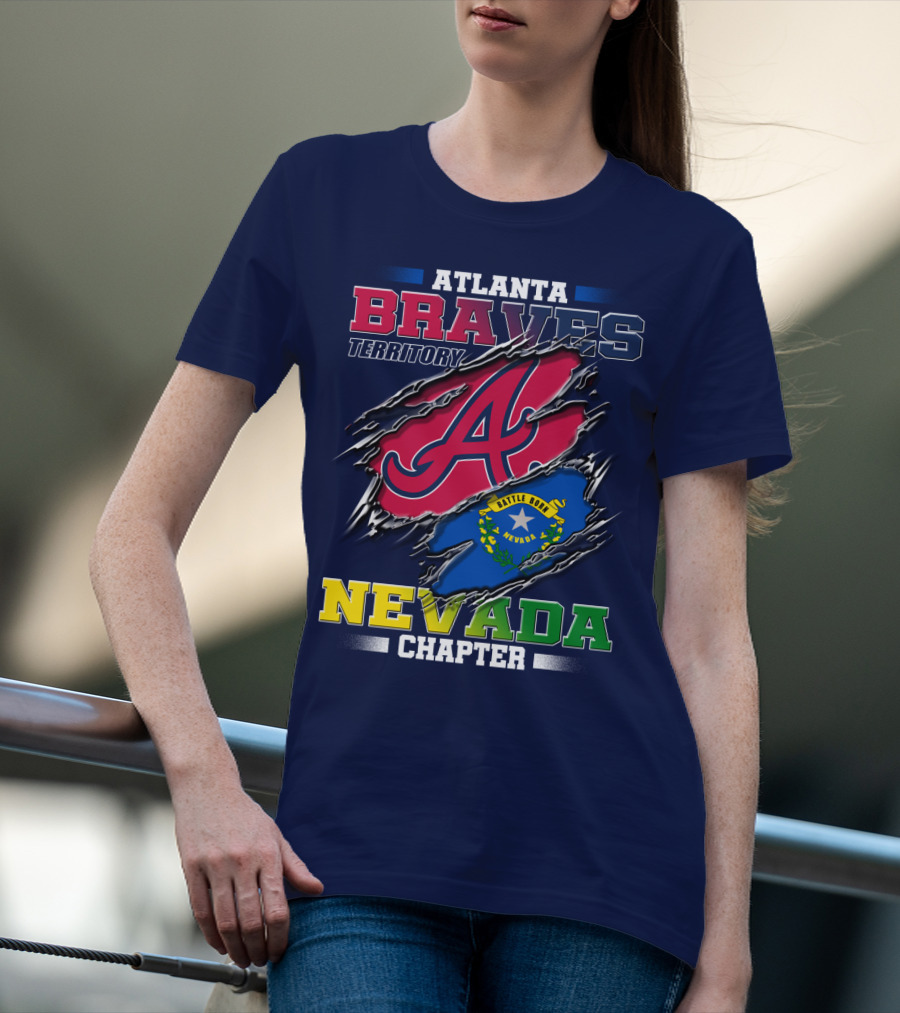 Atlanta Braves Territory Nevada Chapter Battle Born T-Shirt