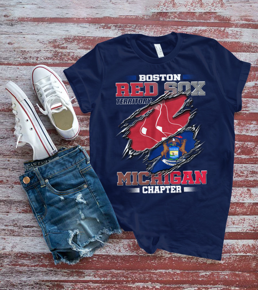 Boston Red Sox Territory Michigan Chapter T-Shirt