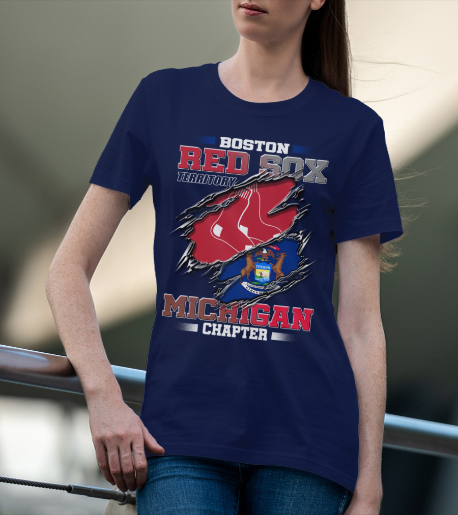 Boston Red Sox Territory Michigan Chapter T-Shirt