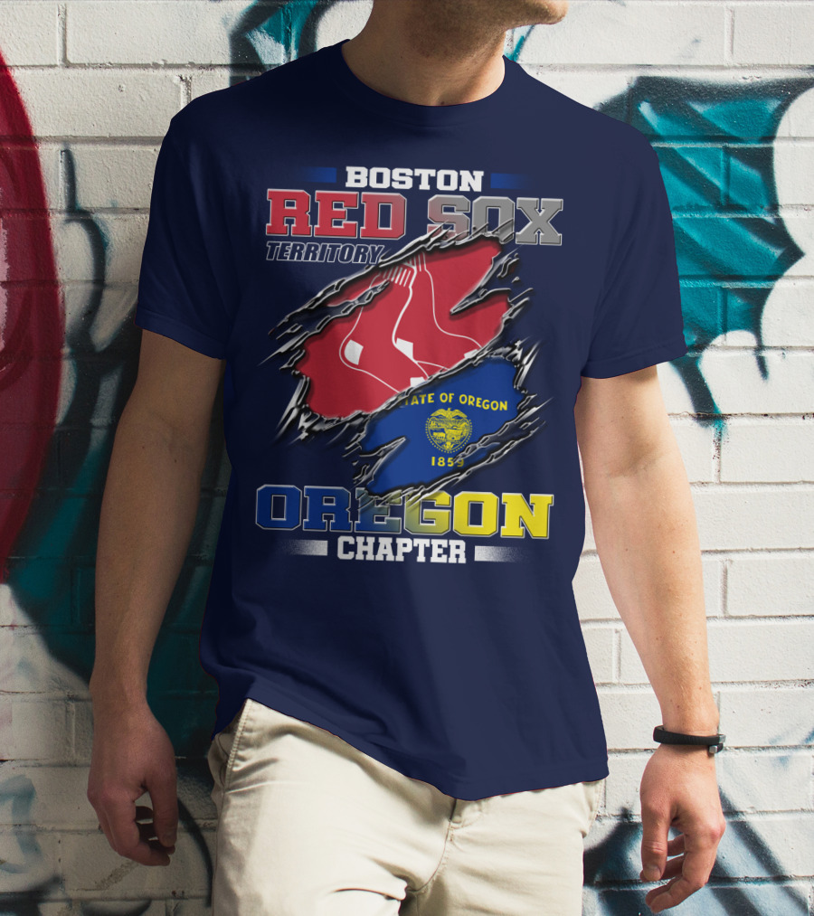 Boston Red Sox Territory State Of Oregon Chapter T-Shirt
