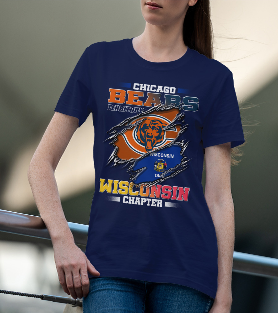 CHICAGO BEARS TERRITORY WISCONSIN CHAPTER 1848 T-Shirt