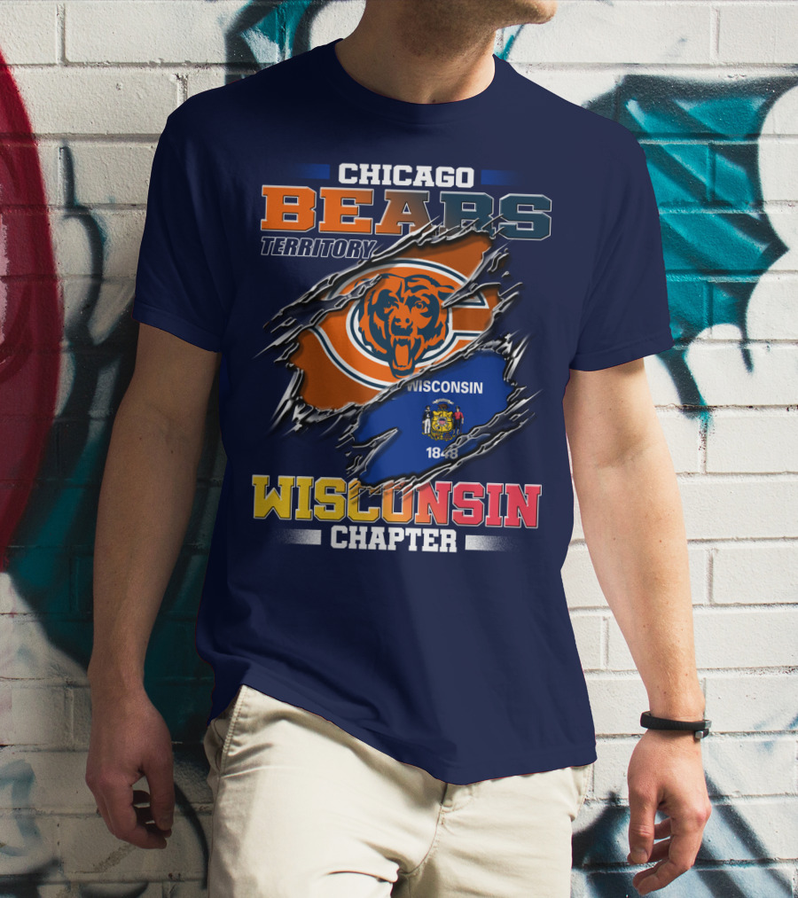 CHICAGO BEARS TERRITORY WISCONSIN CHAPTER 1848 T-Shirt