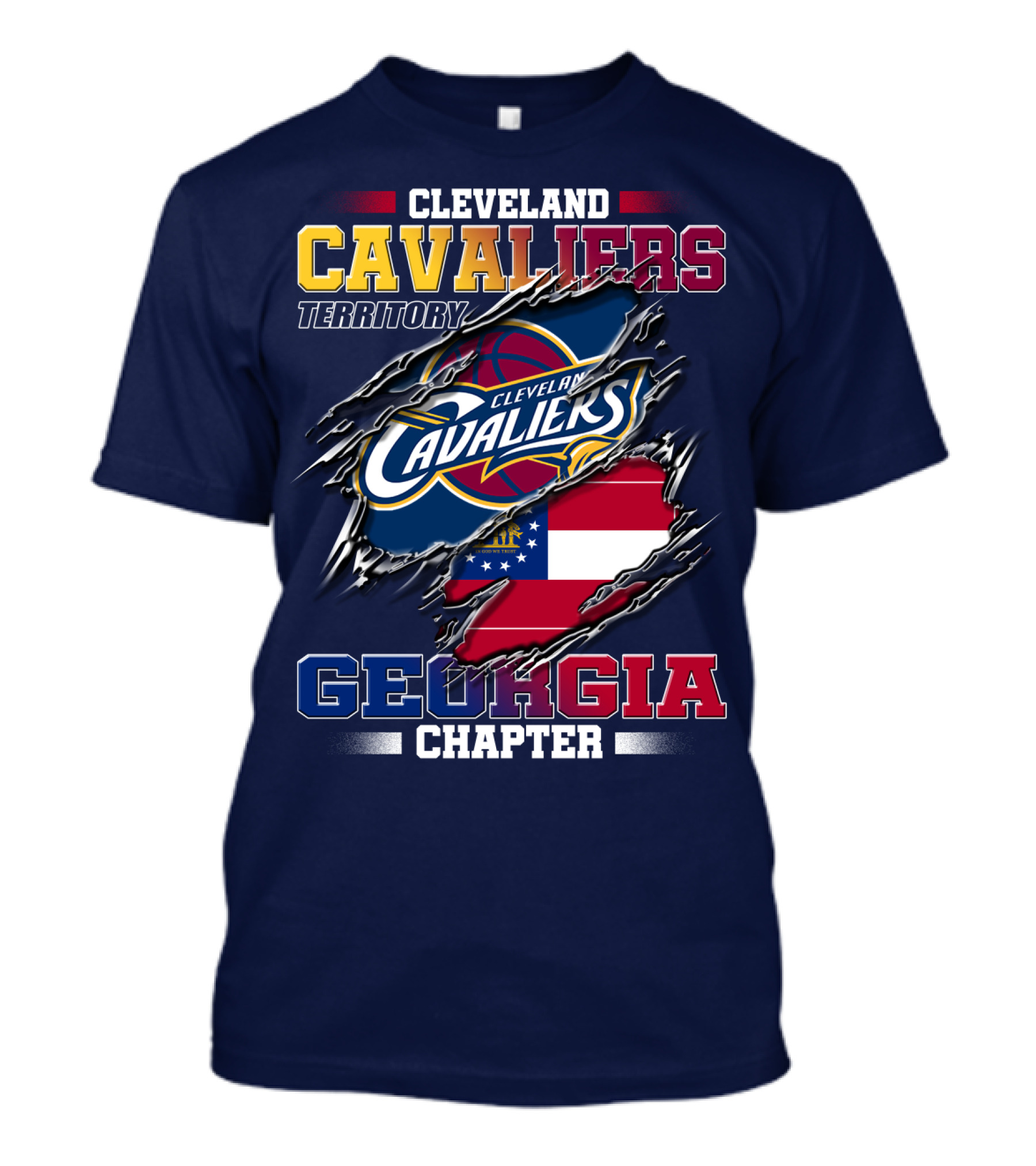 Cleveland Cavaliers Territory Georgia Chapter T-Shirt