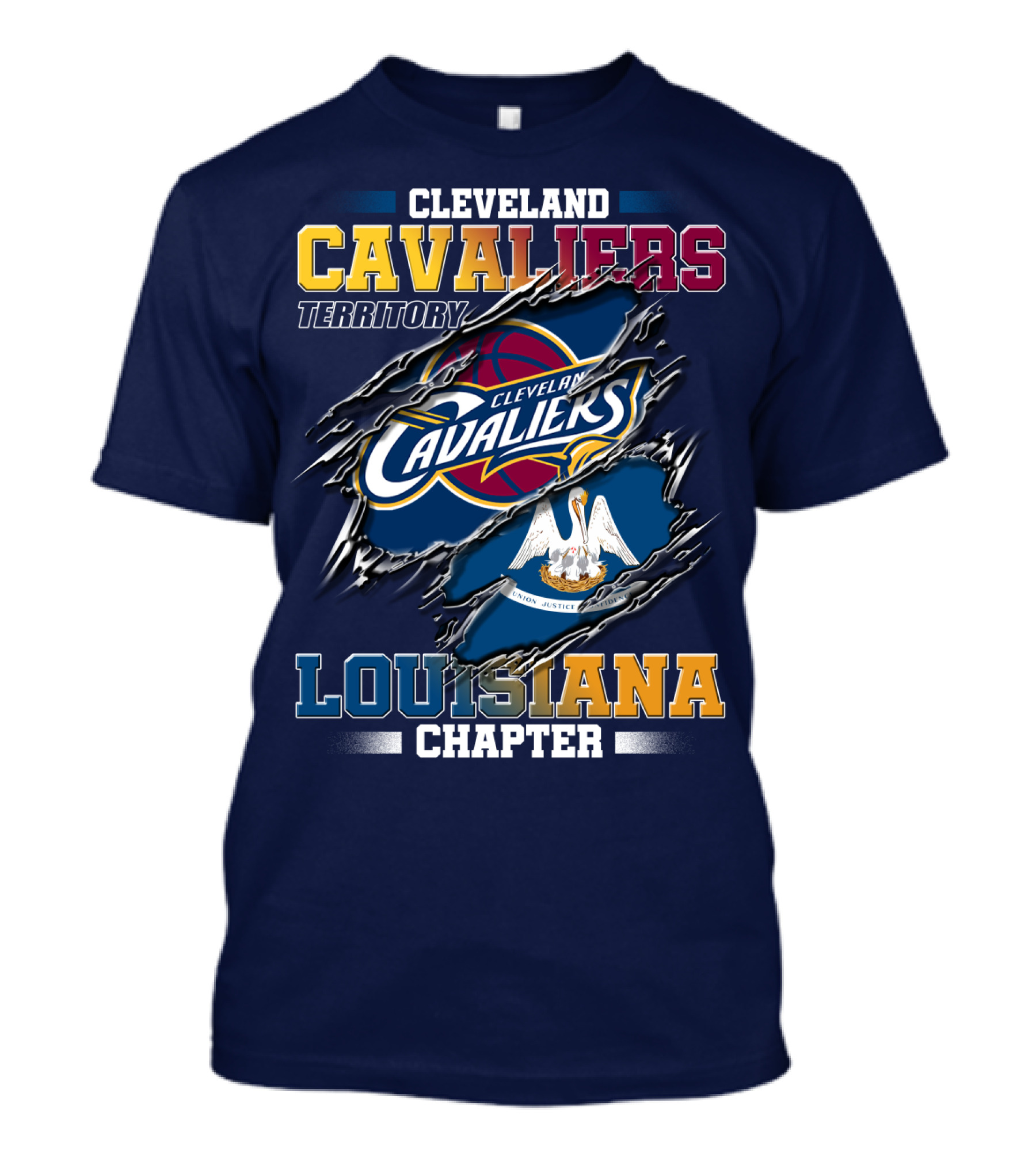 Cleveland Cavaliers Territory Louisiana Chapter T-Shirt