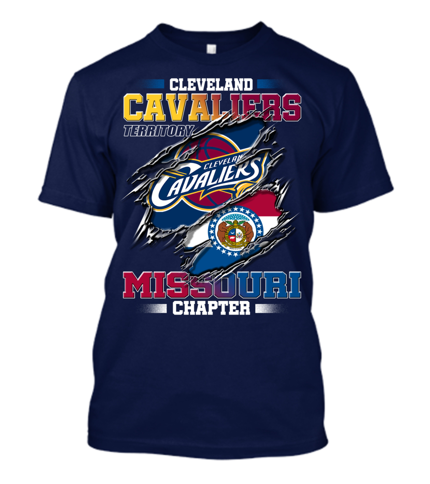Cleveland Cavaliers Territory Missouri Chapter T-Shirt