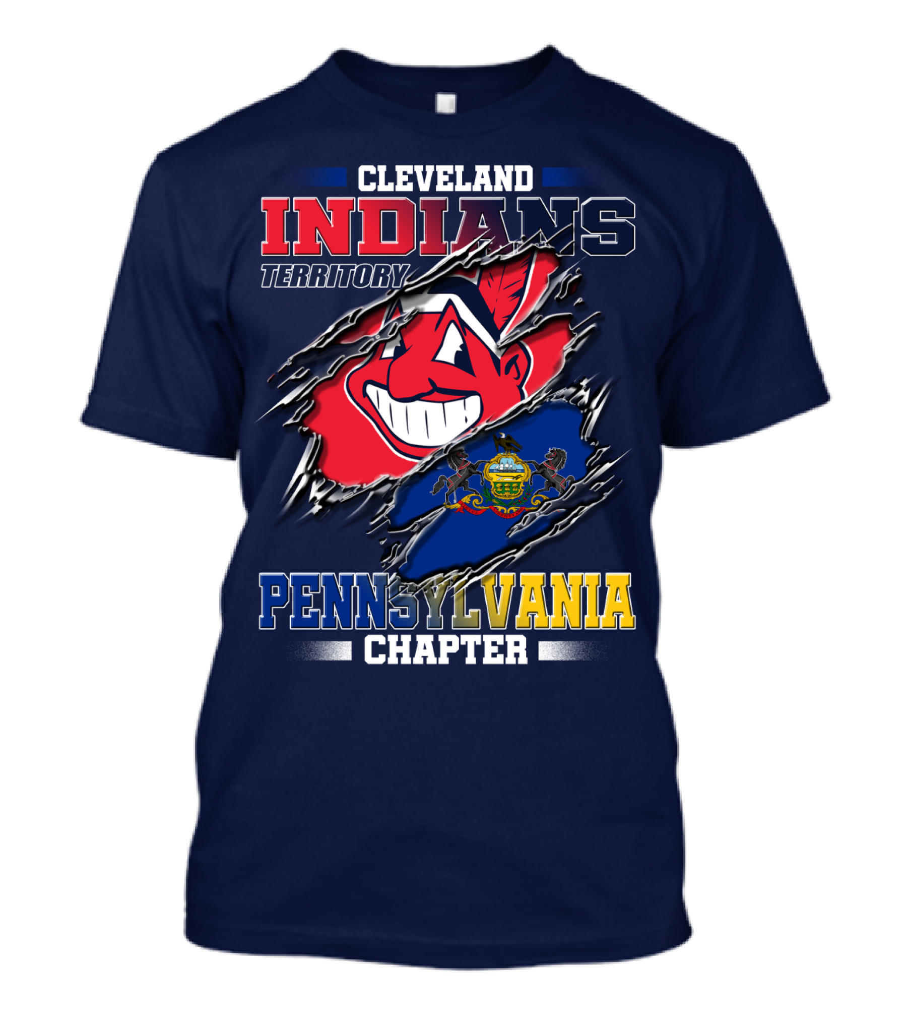 Cleveland Indians Territory Pennsylvania Chapter T-Shirt