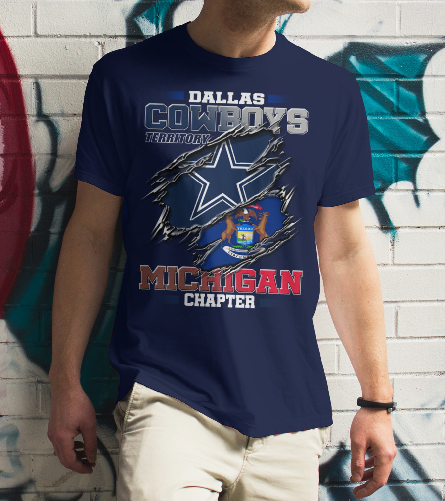 Dallas Cowboys Territory Michigan Chapter T-Shirt