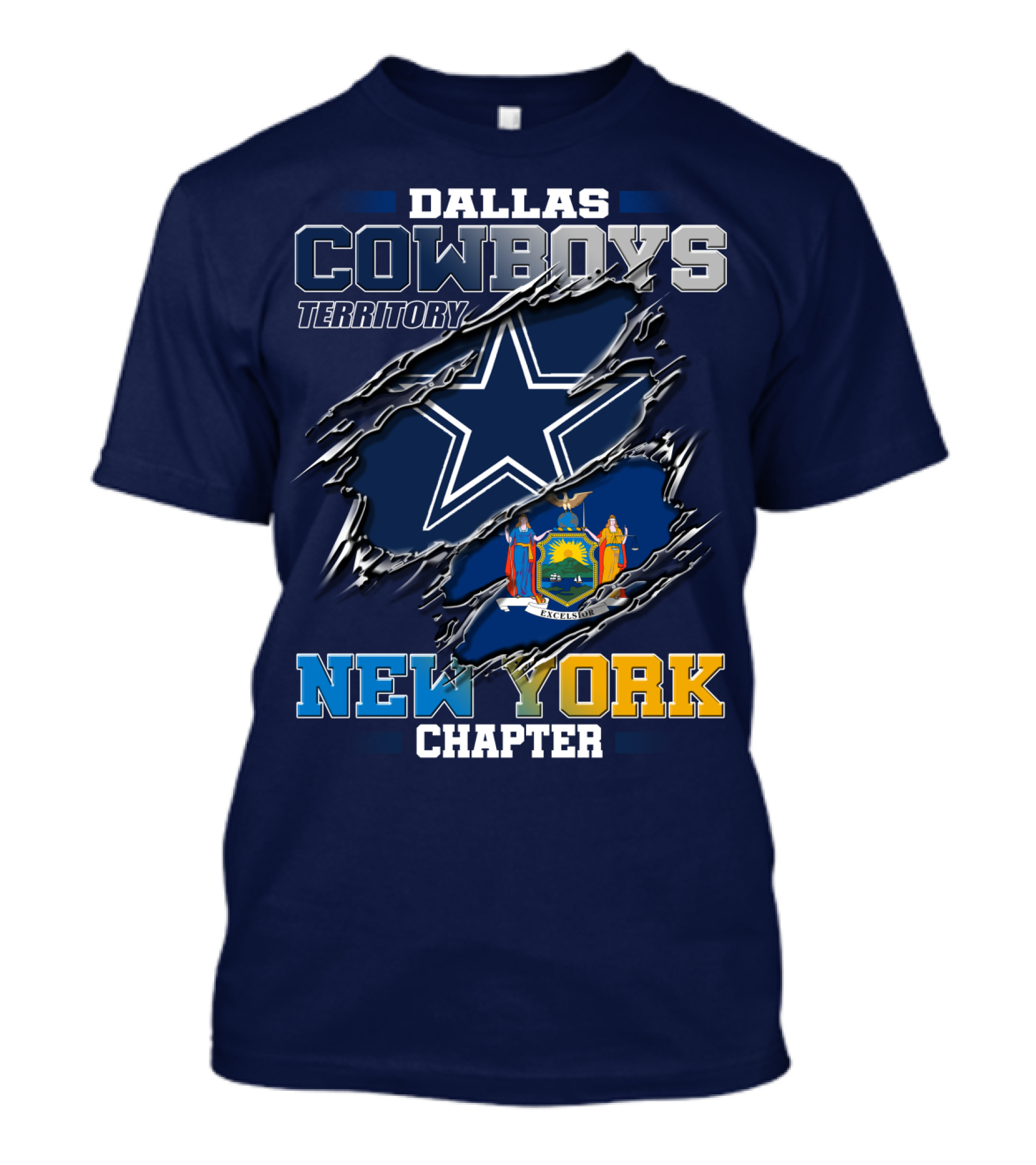 Dallas Cowboys Territory New York Chapter T-Shirt