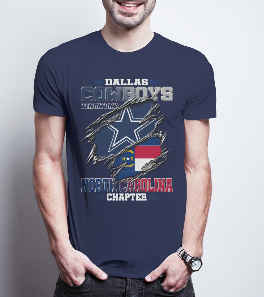 Dallas Cowboys Territory North Carolina Chapter T-Shirt