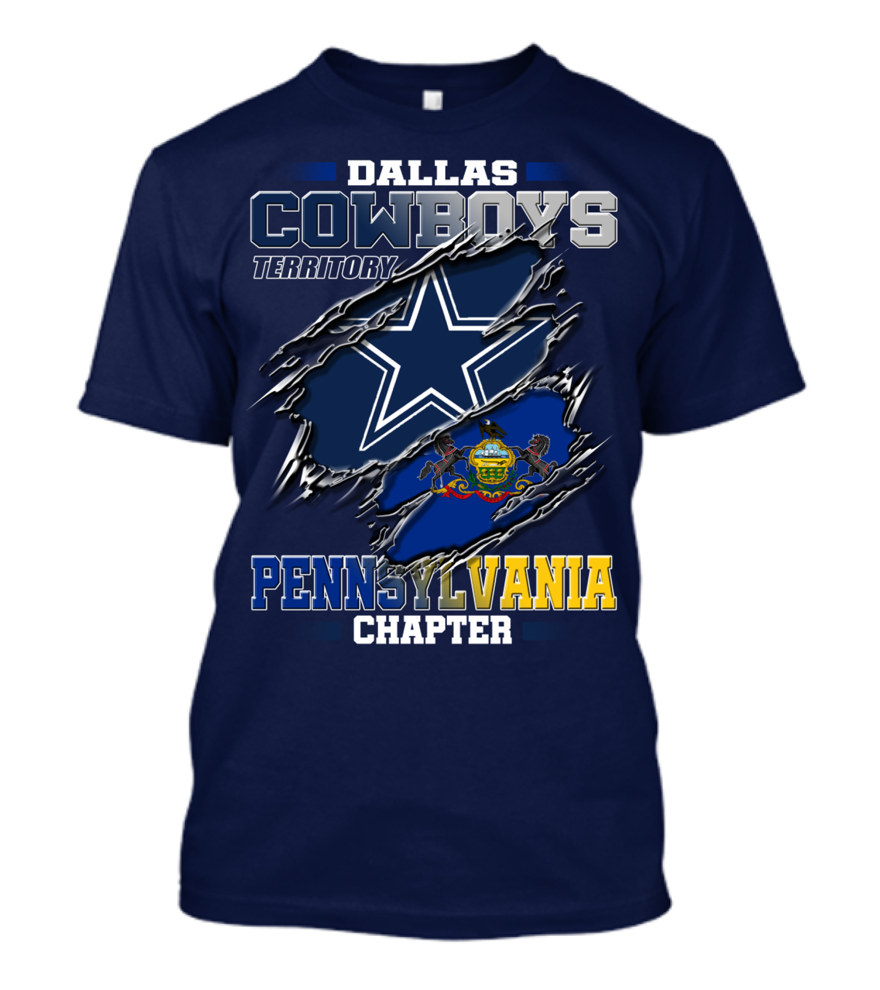 Dallas Cowboys Territory Pennsylvania Chapter T-Shirt