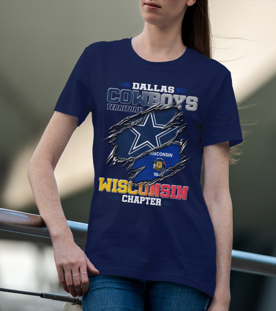 Dallas Cowboys Territory Wisconsin Chapter 1848 T-Shirt