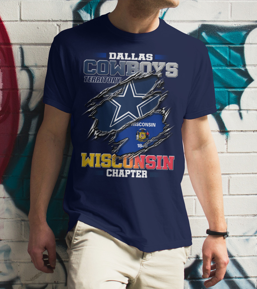 Dallas Cowboys Territory Wisconsin Chapter 1848 T-Shirt