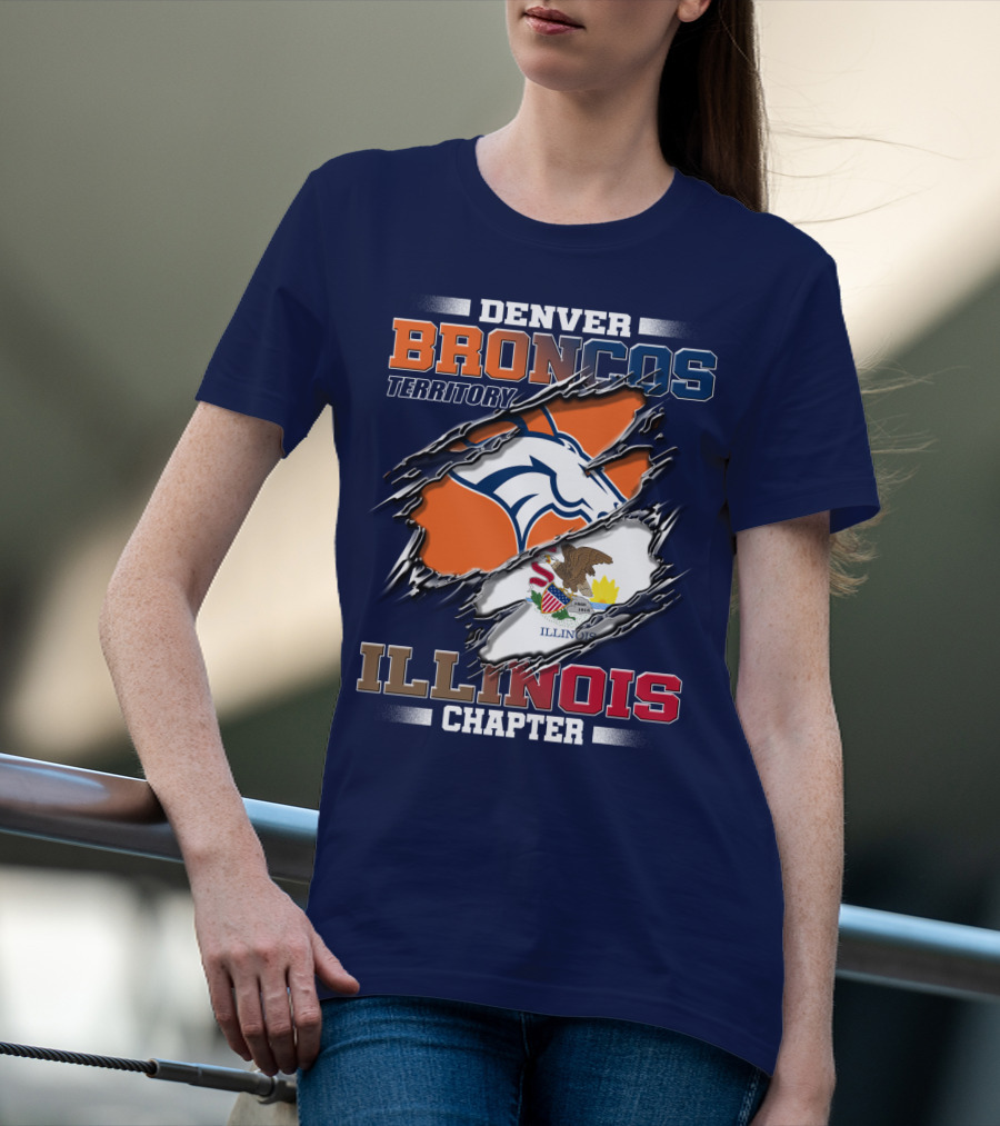 Denver Broncos Territory Illinois Chapter T-Shirt