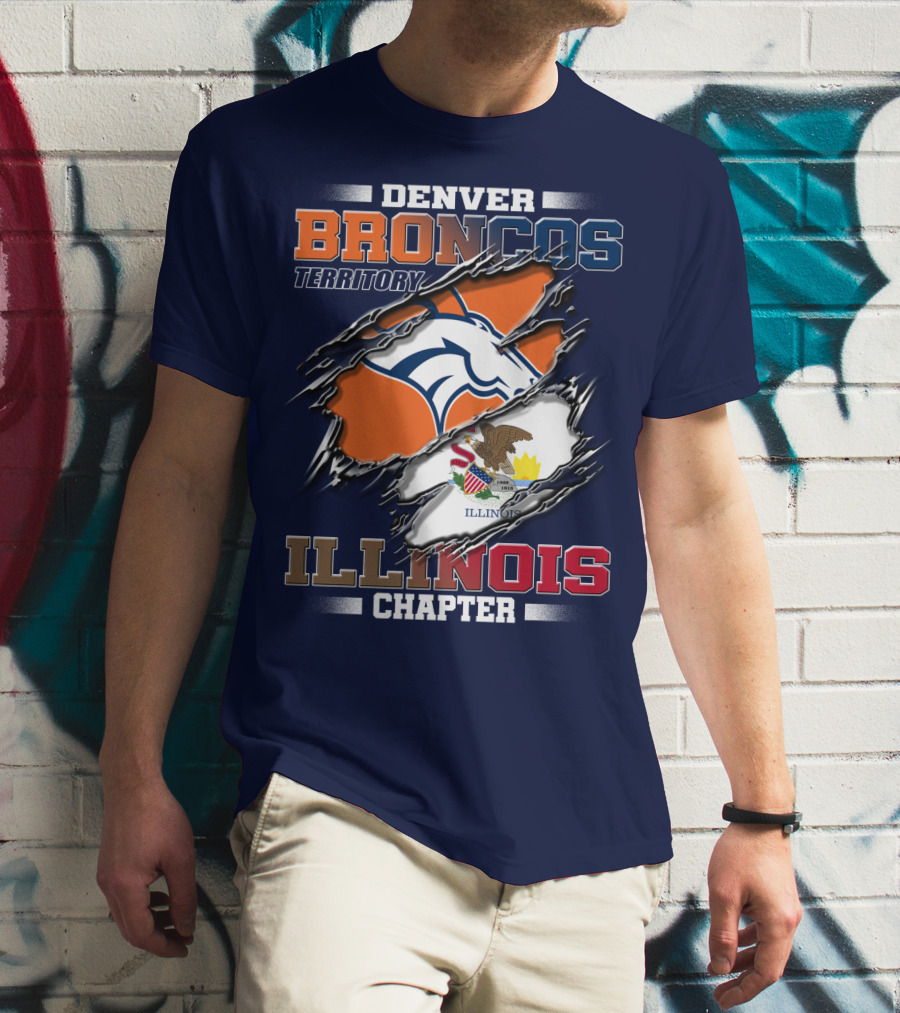 Denver Broncos Territory Illinois Chapter T-Shirt