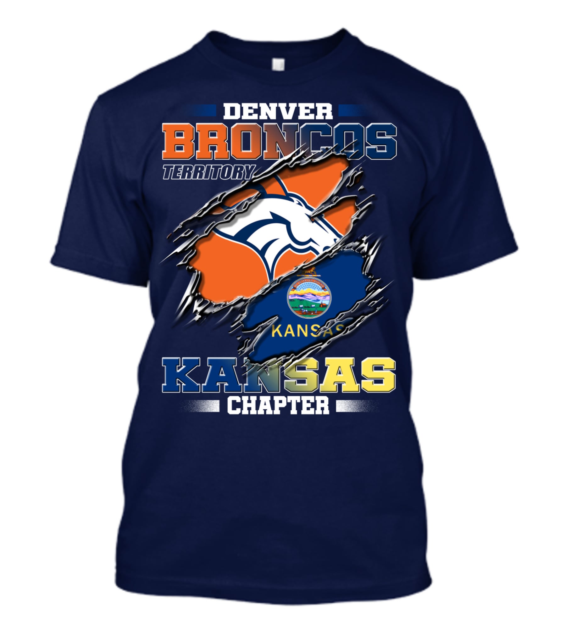 Denver Broncos Territory Kansas Chapter T-Shirt