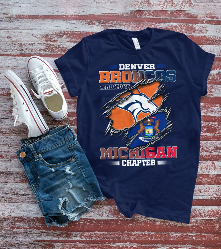 Denver Broncos Territory Michigan Chapter T-Shirt