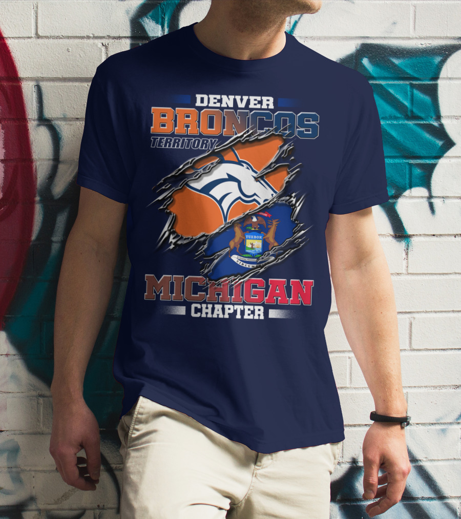 Denver Broncos Territory Michigan Chapter T-Shirt