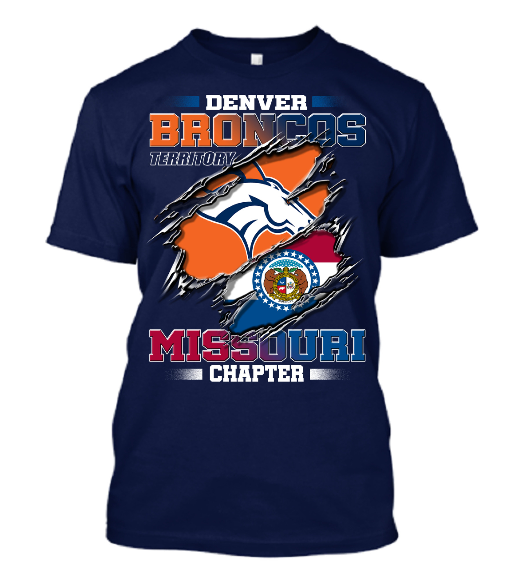 Denver Broncos Territory Missouri Chapter T-Shirt