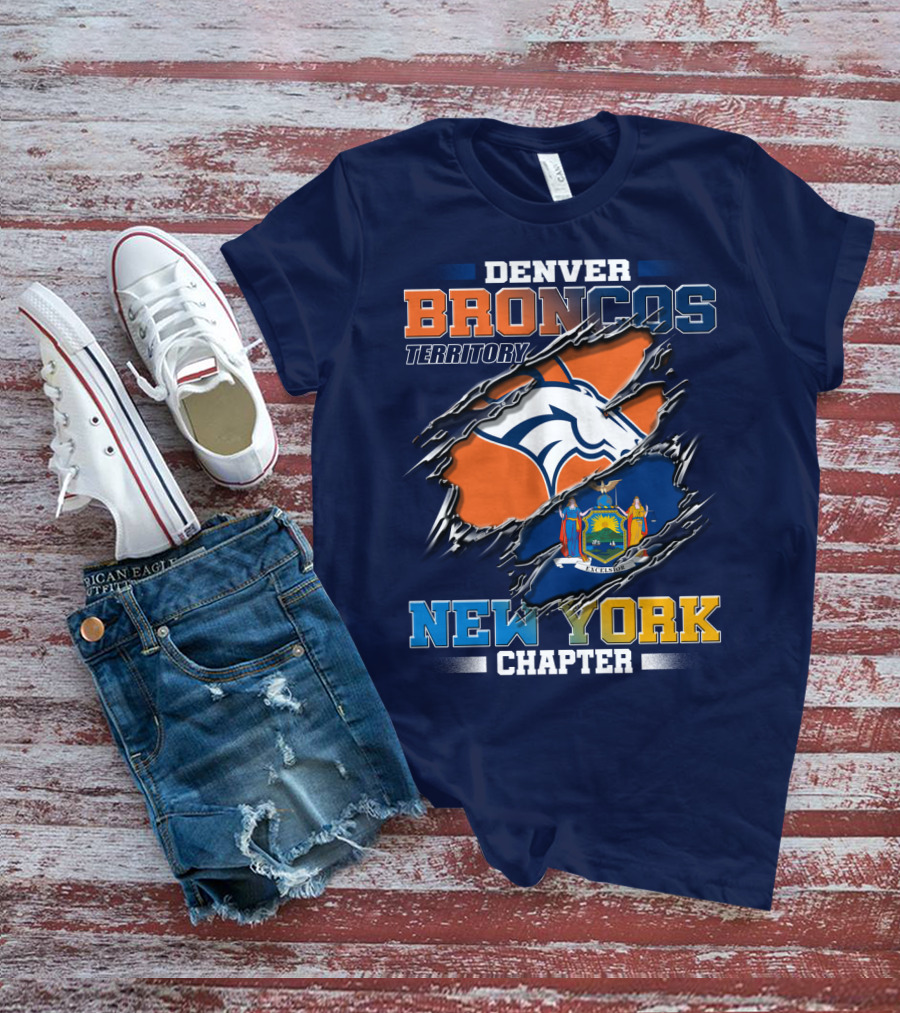 Denver Broncos Territory New York Chapter T-Shirt