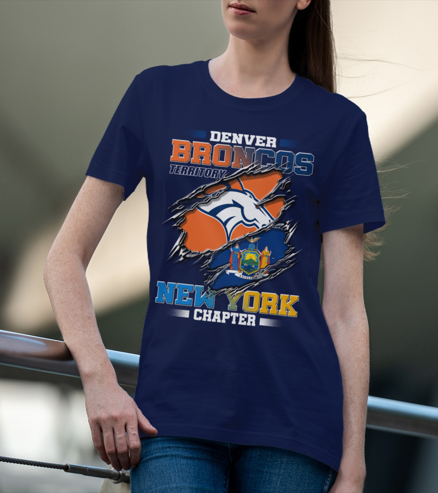 Denver Broncos Territory New York Chapter T-Shirt