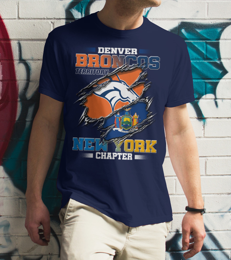 Denver Broncos Territory New York Chapter T-Shirt