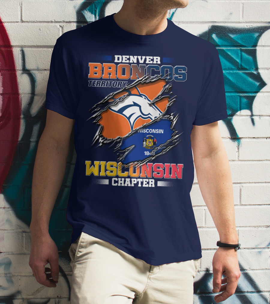 Denver Broncos Territory Wisconsin Chapter 1848 T-Shirt
