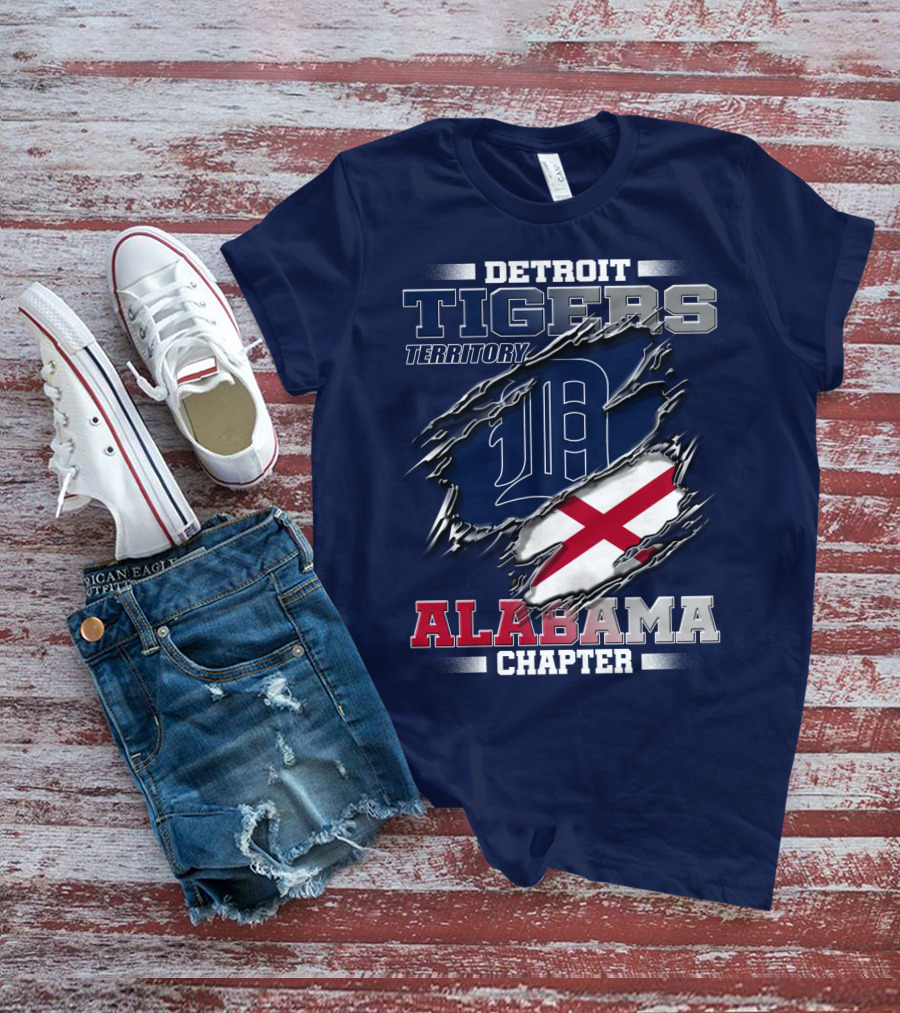 Detroit Tigers Territory Alabama Chapter T-Shirt