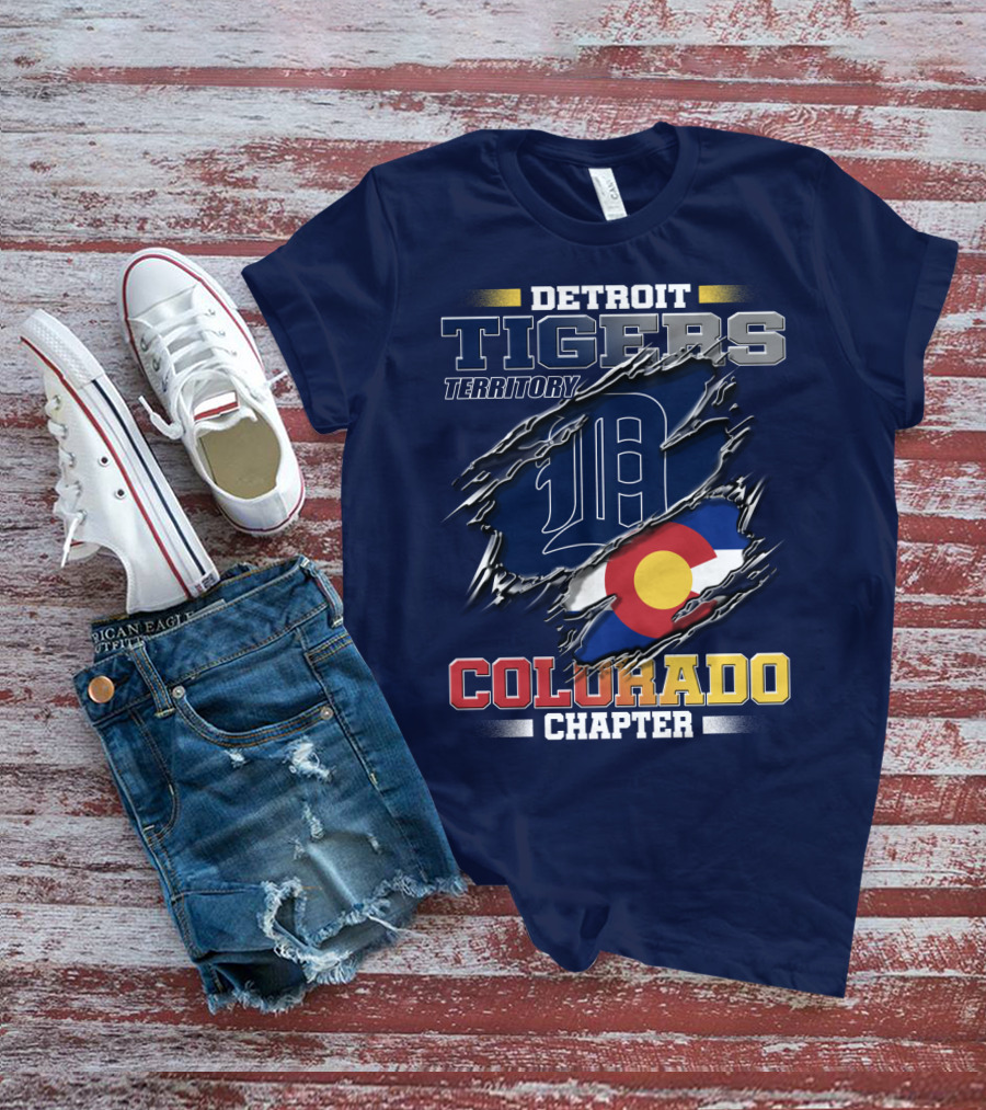 Detroit Tigers Territory Colorado Chapter T-Shirt