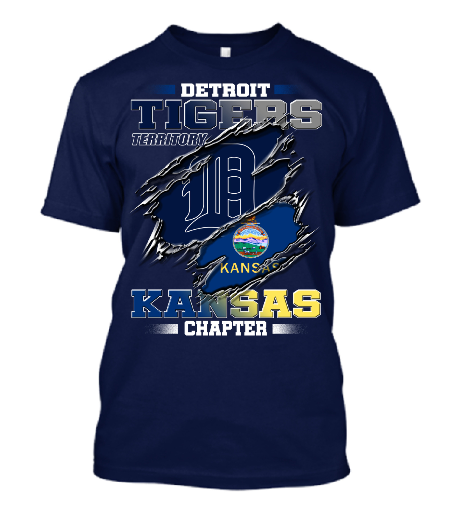 Detroit Tigers Territory Kansas Chapter T-Shirt